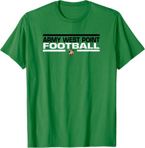 Army Black Knights Football Tackle Gray Officially Licensed T-Shirt - T-Shirt | Irish Green