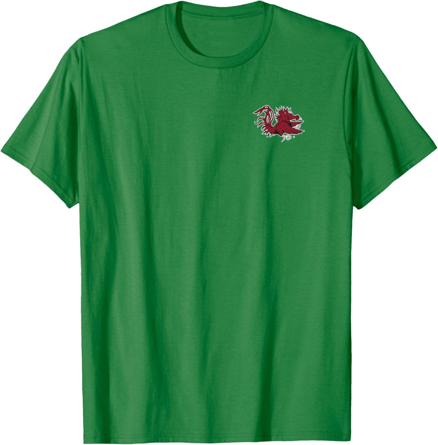 South Carolina Gamecocks Icon Front/Back Heather Gray T-Shirt - T-Shirt | Irish Green