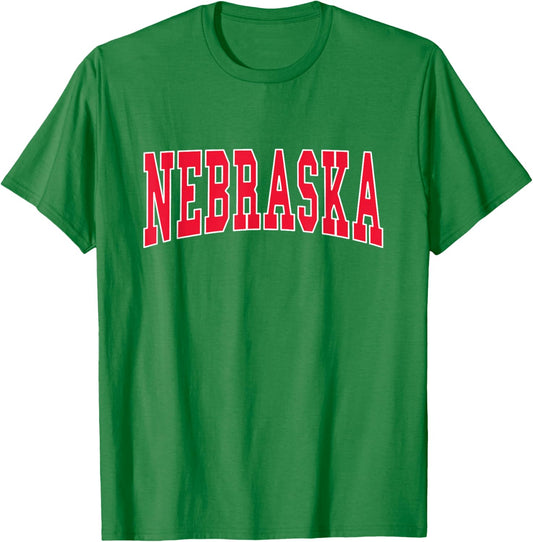 NEBRASKA - Throwback Design - Classic T-Shirt - T-Shirt | Irish Green