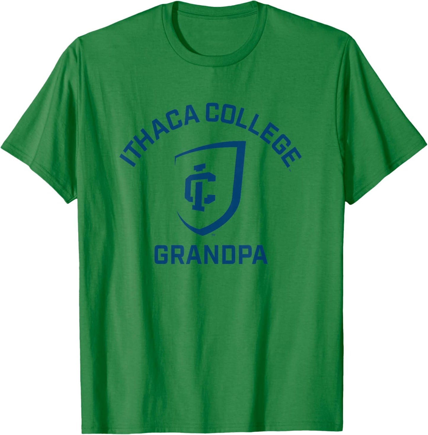 Ithaca College Bombers Arched Grandpa T-Shirt - T-Shirt | Irish Green