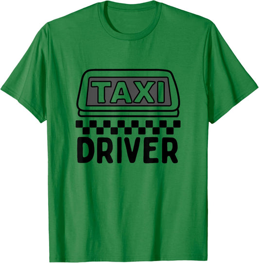 Yellow Taxi Costume Halloween Taxi Driving Funny Taxi Driver T-Shirt - T-Shirt | Irish Green