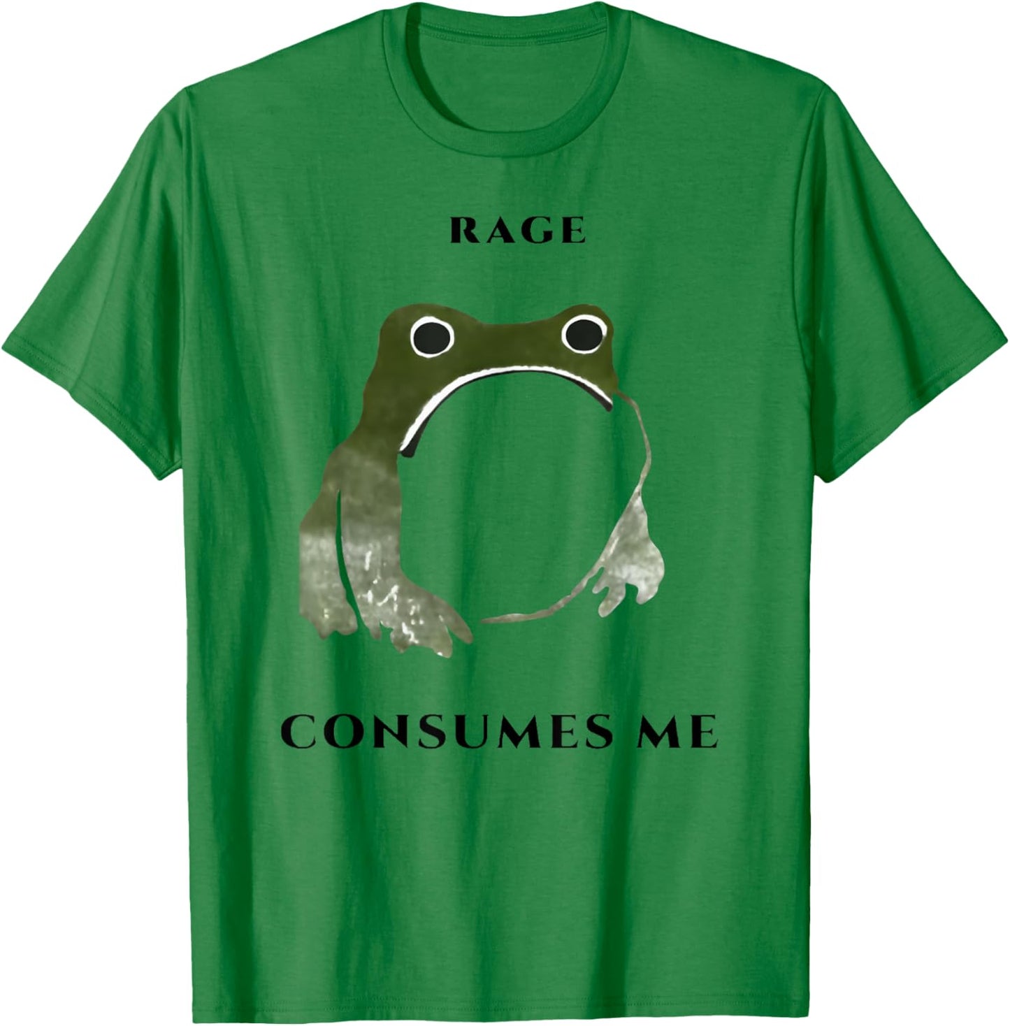 Rage Consumes Me Frog T-Shirt - T-Shirt | Irish Green