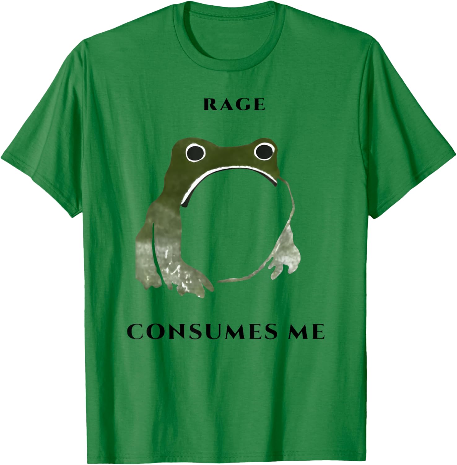 Rage Consumes Me Frog T-Shirt - T-Shirt | Irish Green