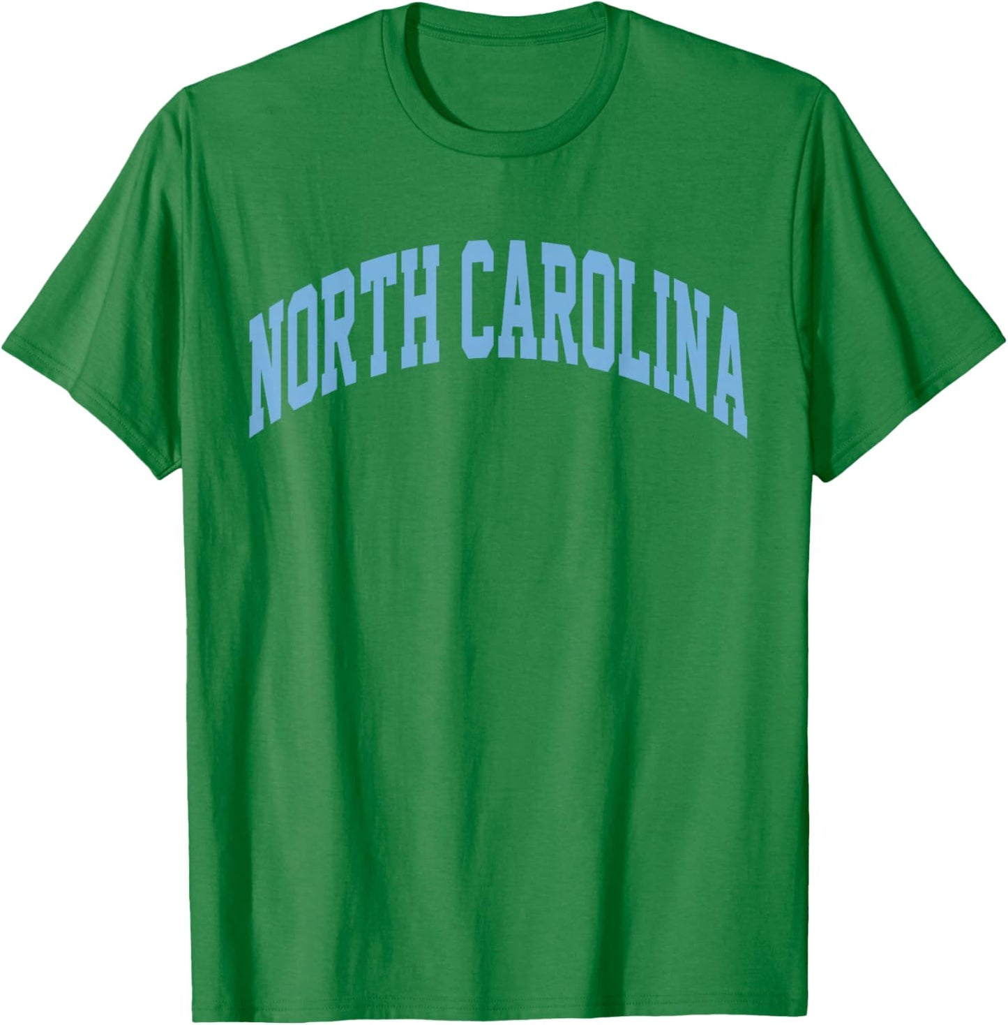 Retro North Carolina Blue Souvenir Simple North Carolina T-Shirt - T-Shirt | Irish Green