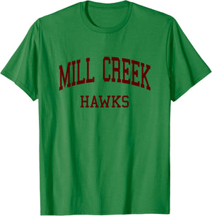 Mill Creek High School HS Hoschton GA Retro T-Shirt - T-Shirt | Irish Green