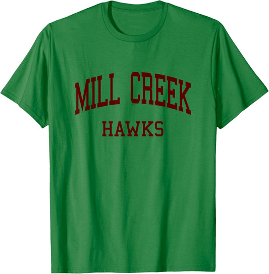Mill Creek High School HS Hoschton GA Retro T-Shirt - T-Shirt | Irish Green