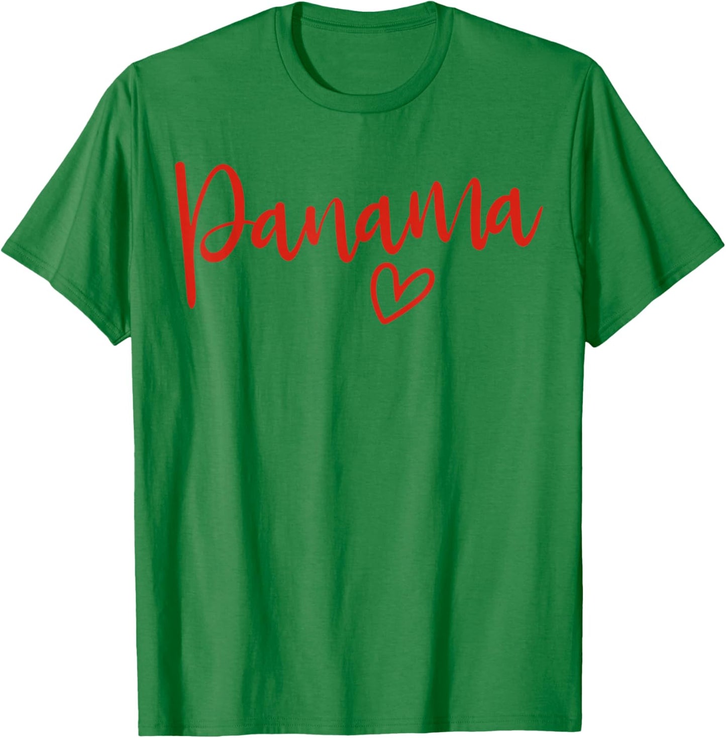 Panama Herz Damen Liebe Panama T-Shirt - T-Shirt | Irish Green