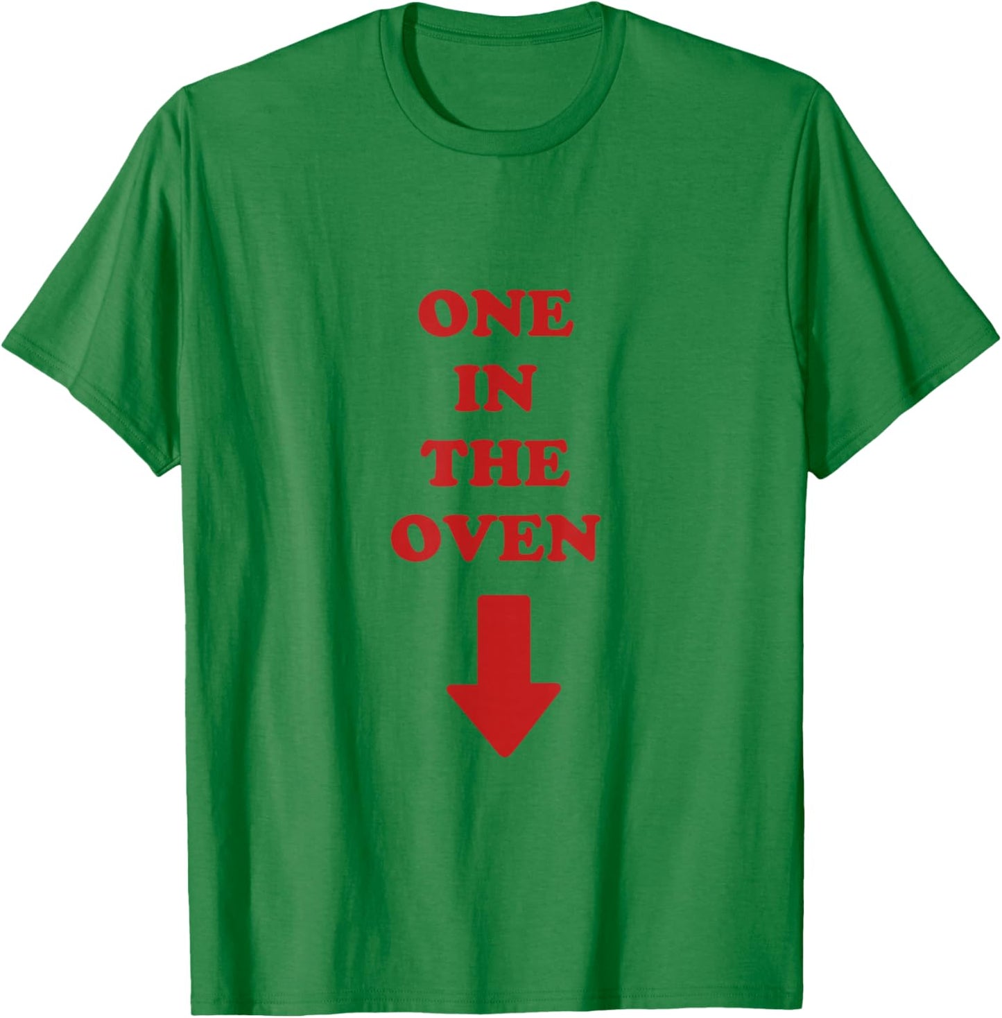 One in the Oven Pregnant Expecting Mother Police Academy T-Shirt - T-Shirt | Irish Green