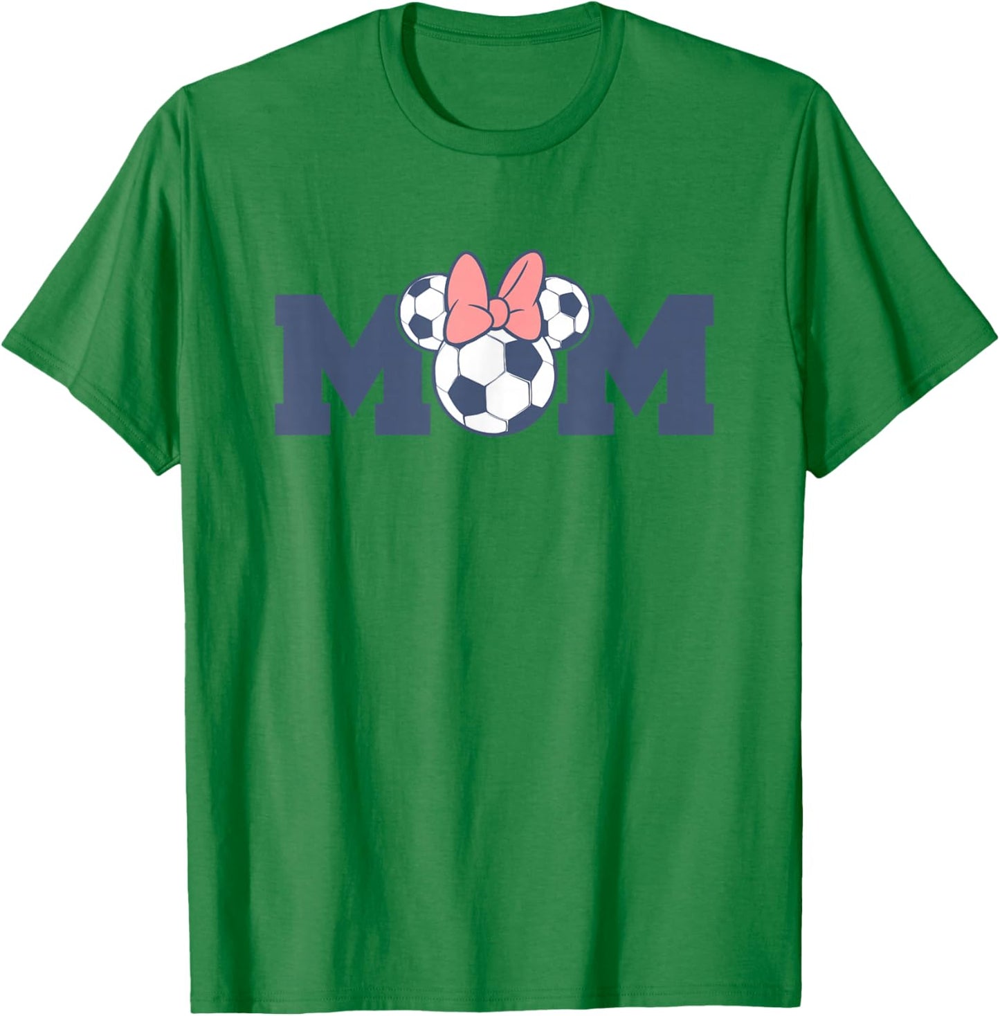 Disney Minnie Mouse Mother's Day Soccer Mom Logo T-Shirt - T-Shirt | Irish Green