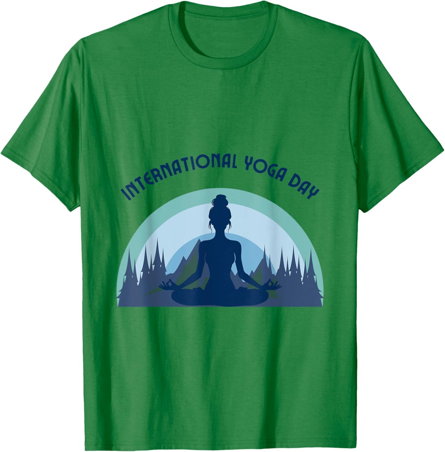 International Yoga Day T-Shirt - T-Shirt | Irish Green