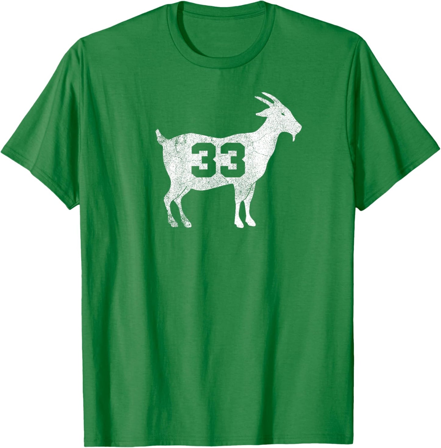 Bird 33 Goat Boston Legend Greatest All Time T-Shirt - T-Shirt | Irish Green