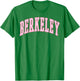 Berkeley Vintage Preppy Varsity Pink Sports T-Shirt - T-Shirt | Irish Green