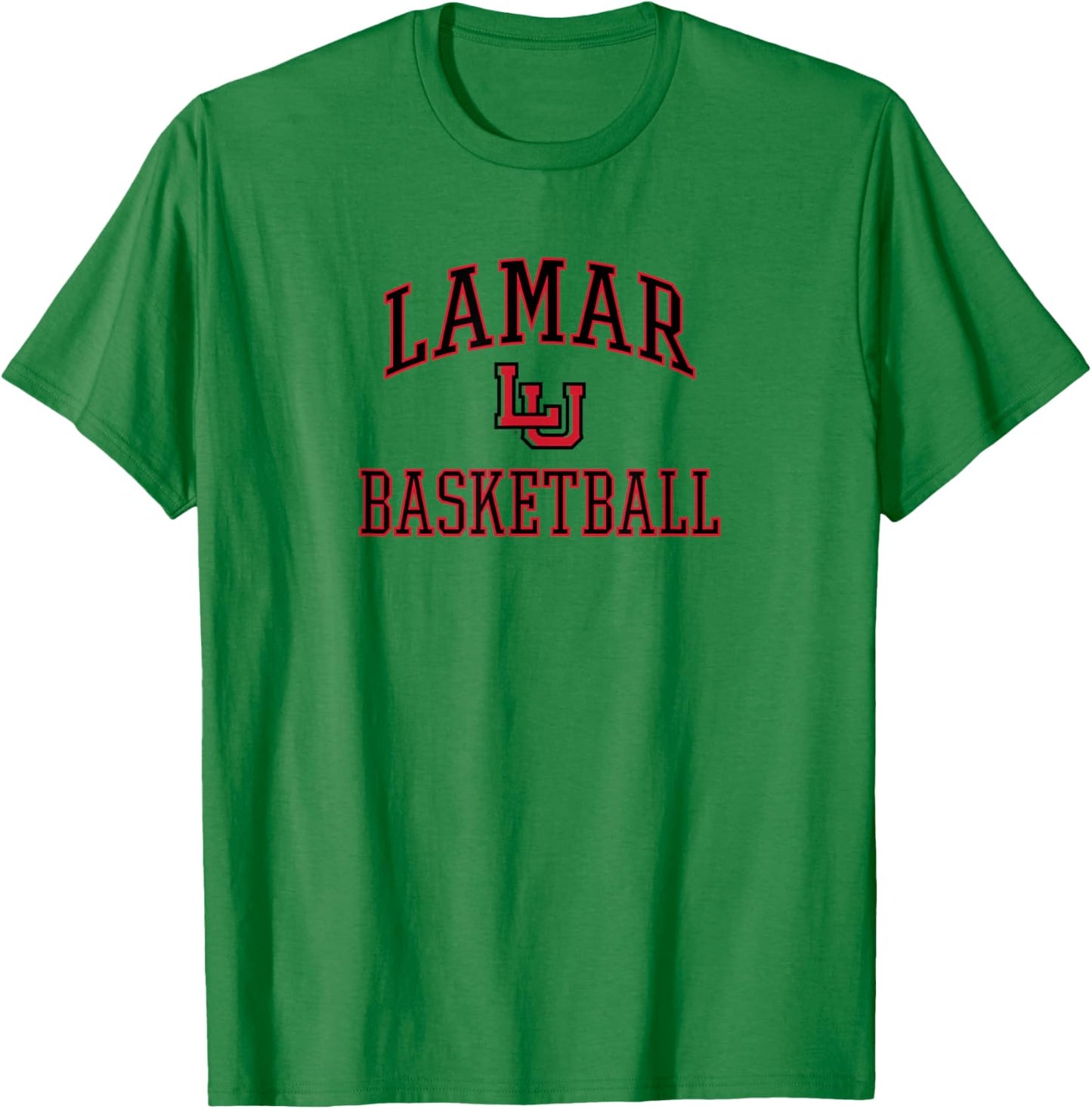 Lamar Cardinals Basketball Screen White Officially Licensed T-Shirt - T-Shirt | Irish Green