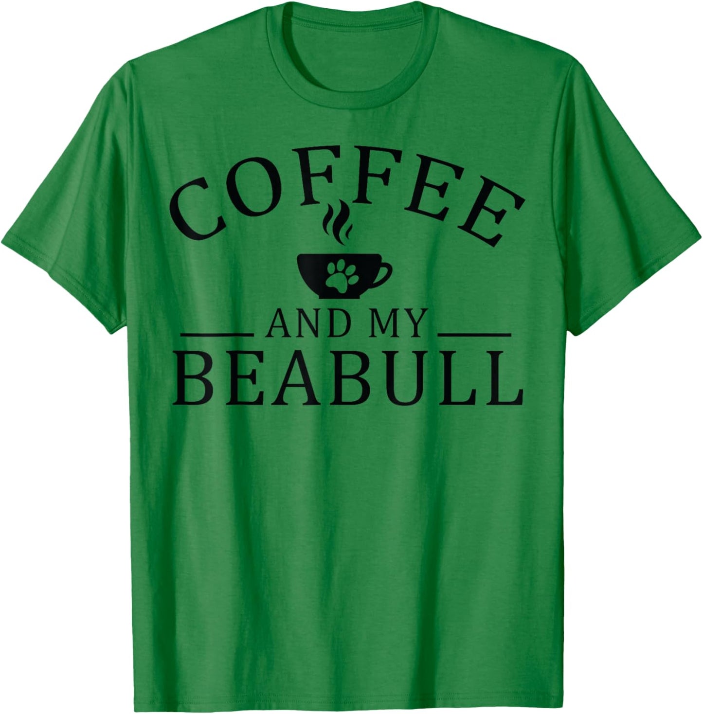 Beabull Dog And Coffee Men Women T-Shirt - T-Shirt | Irish Green