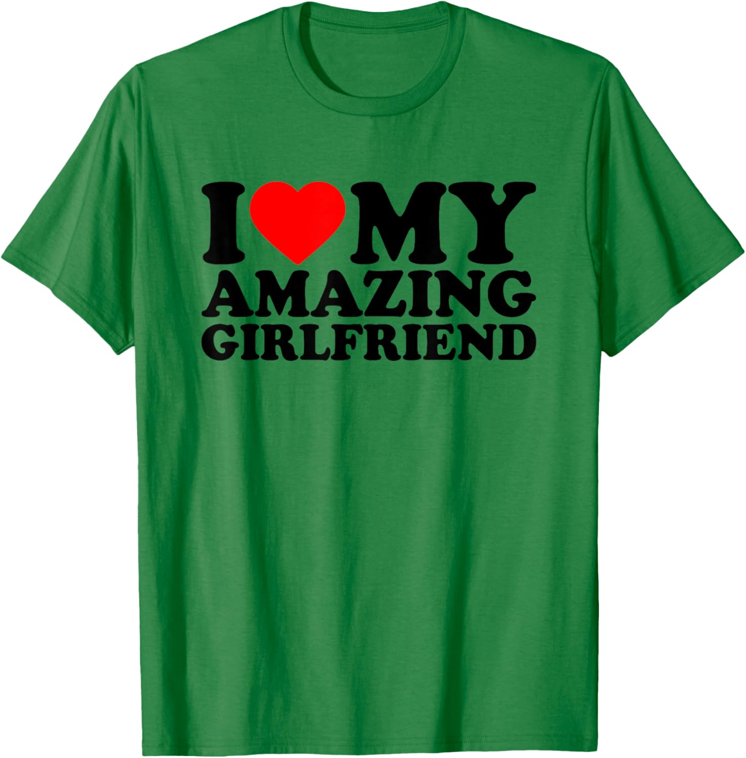 I Heart My GF Valentines Day T-Shirt - T-Shirt | Irish Green