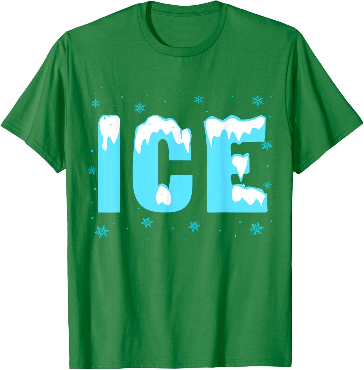 Funny Ice Costume Halloween Family Matching Men Women T-Shirt - T-Shirt | Irish Green