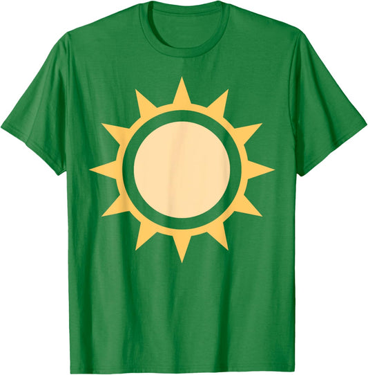 Sun Simple Sun Icon Design For Sunshine Summer Fun T-Shirt - T-Shirt | Irish Green