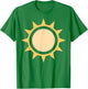 Sun Simple Sun Icon Design For Sunshine Summer Fun T-Shirt - T-Shirt | Irish Green