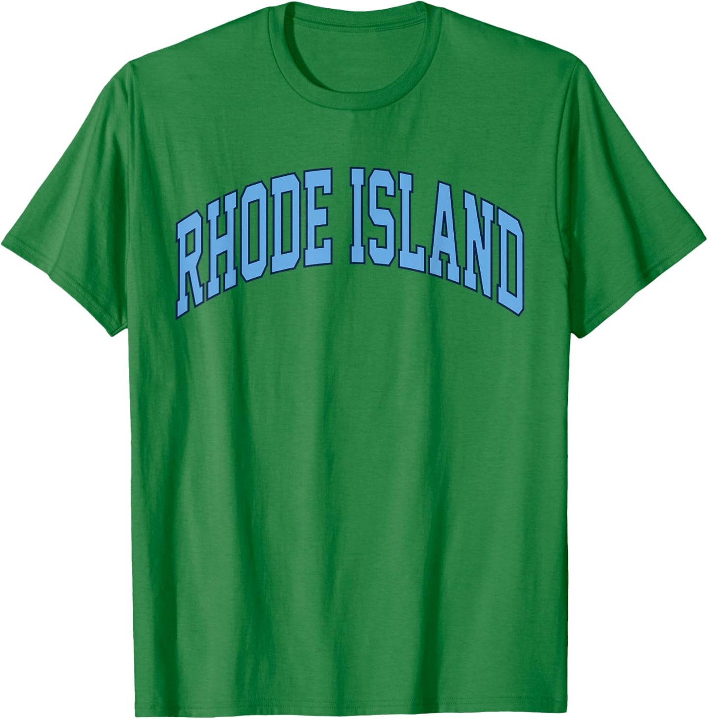 Retro Rhode Island Souvenir Classic Rhode Island Blue RI T-Shirt - T-Shirt | Irish Green