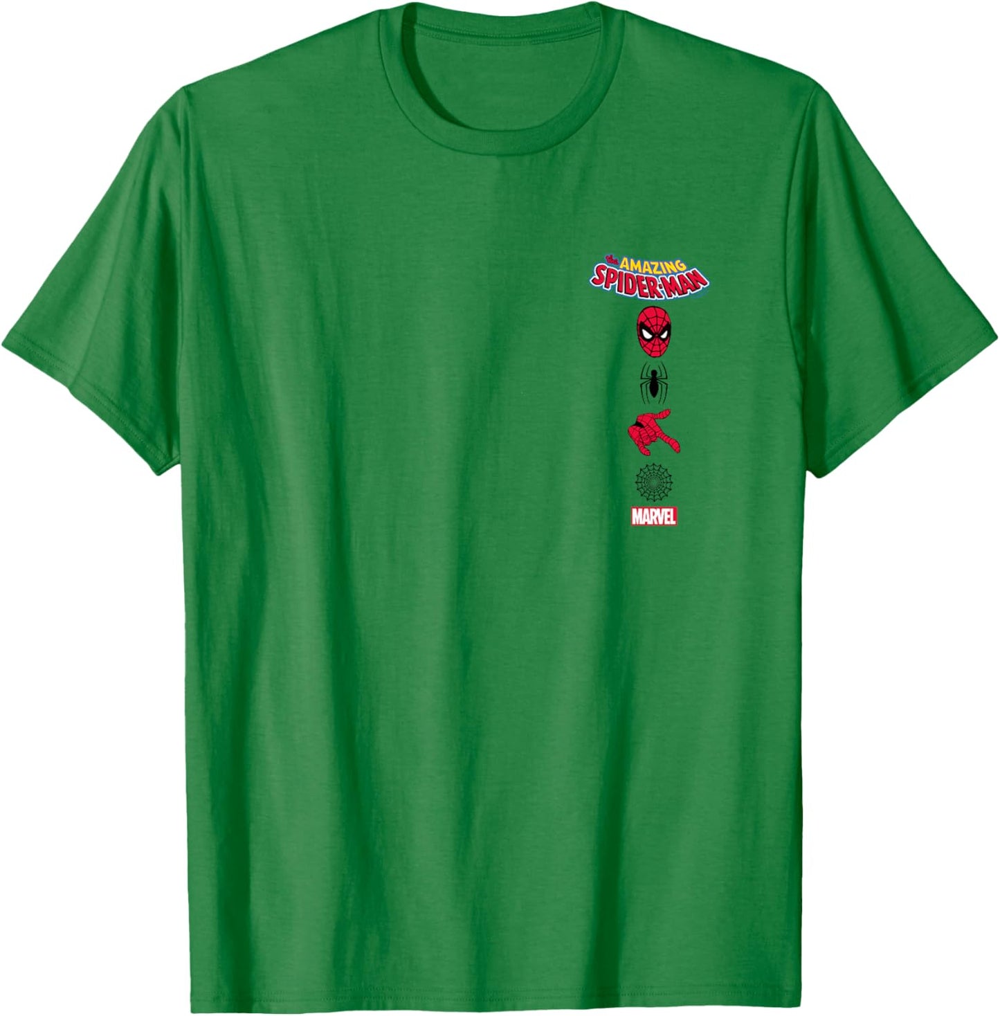 Spider-Man - Stacked Icons T-Shirt - T-Shirt | Irish Green