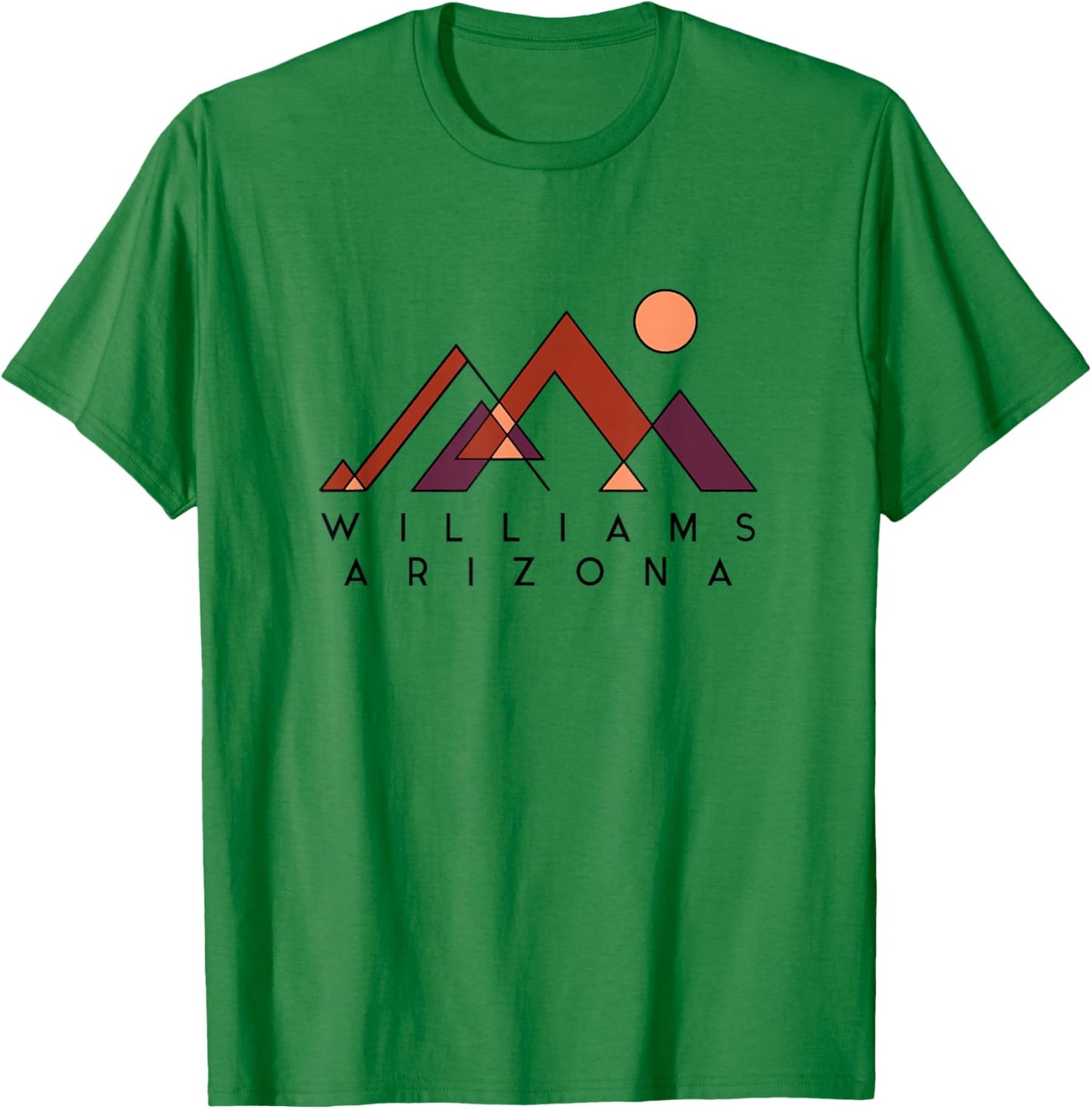 Williams Arizona | Williams Arizona Abstract | Williams AZ T-Shirt - T-Shirt | Irish Green