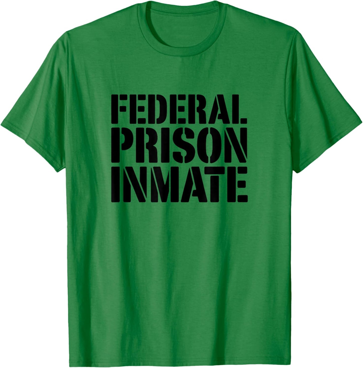 Federal Prison Jail Inmate Uniform Number Funny Halloween T-Shirt - T-Shirt | Irish Green