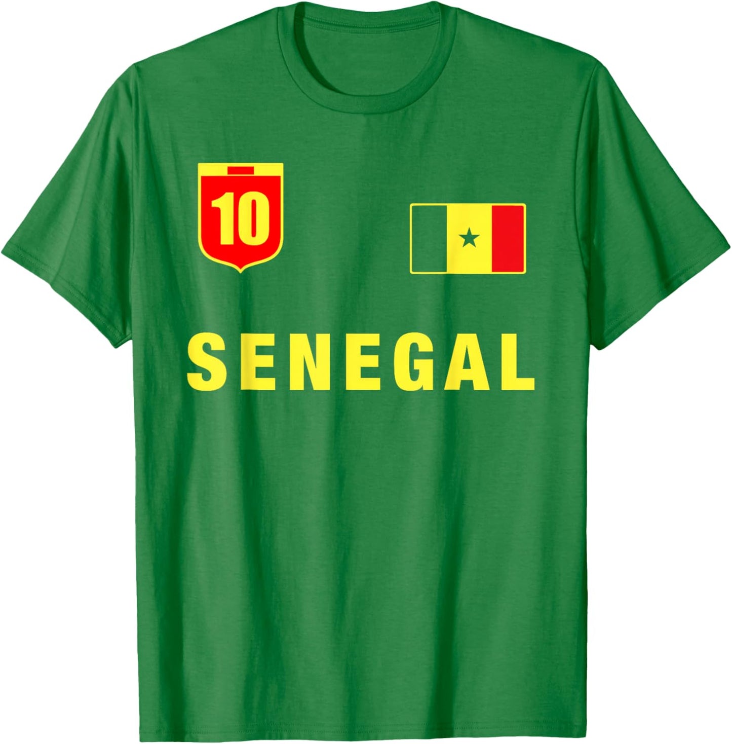 Senegal Outfit Senegal Clothing Green Senegal Design T-Shirt - T-Shirt | Irish Green