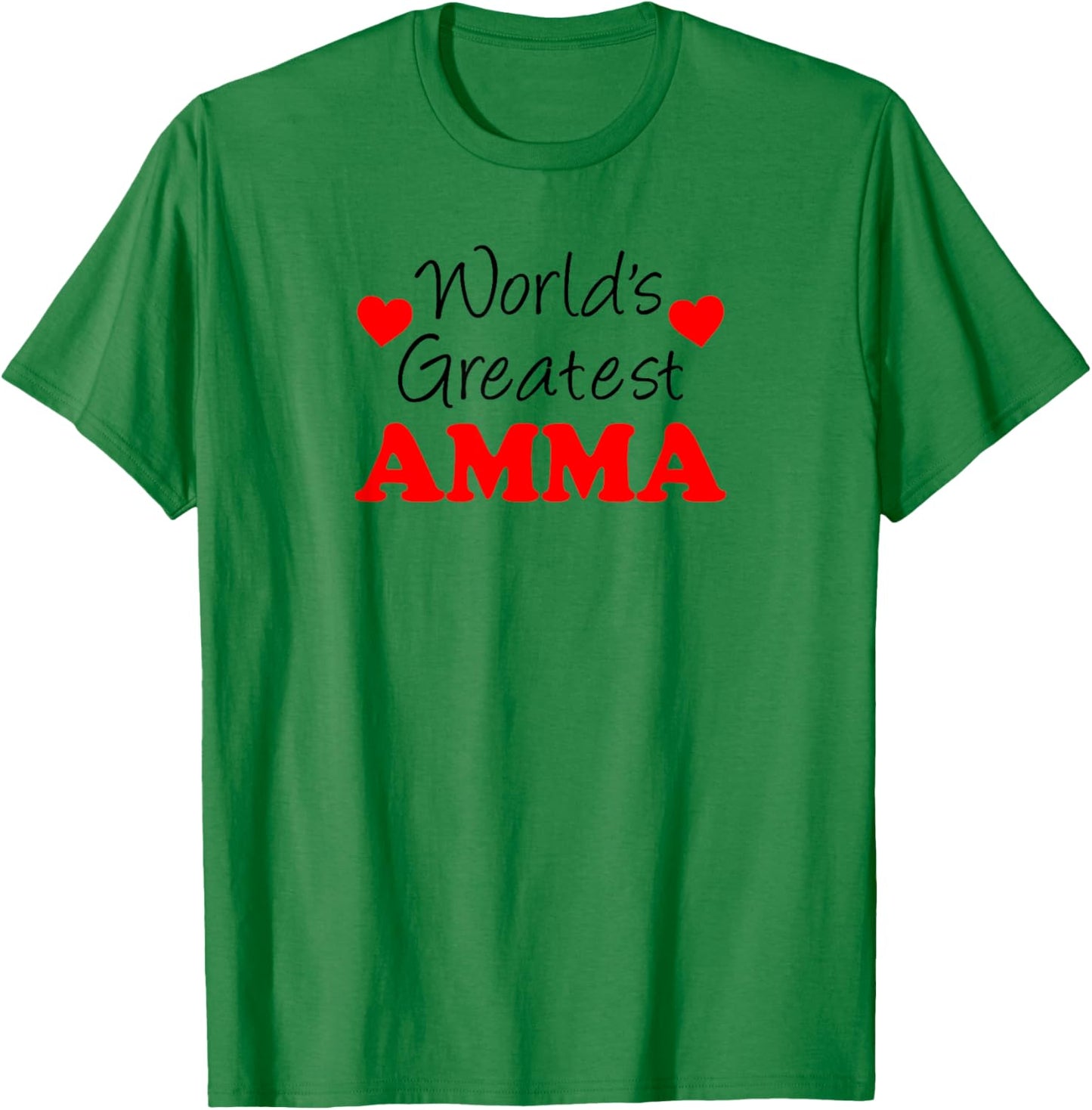 World's Greatest Amma Icelandic Grandmother T-Shirt - T-Shirt | Irish Green