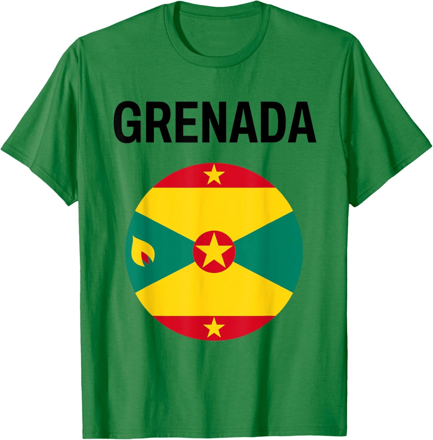 Grenada Flag Modern T-Shirt - T-Shirt | Irish Green