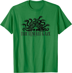 The Female Gaze Greek Goddess Snake Feminist T-Shirt - T-Shirt | Irish Green