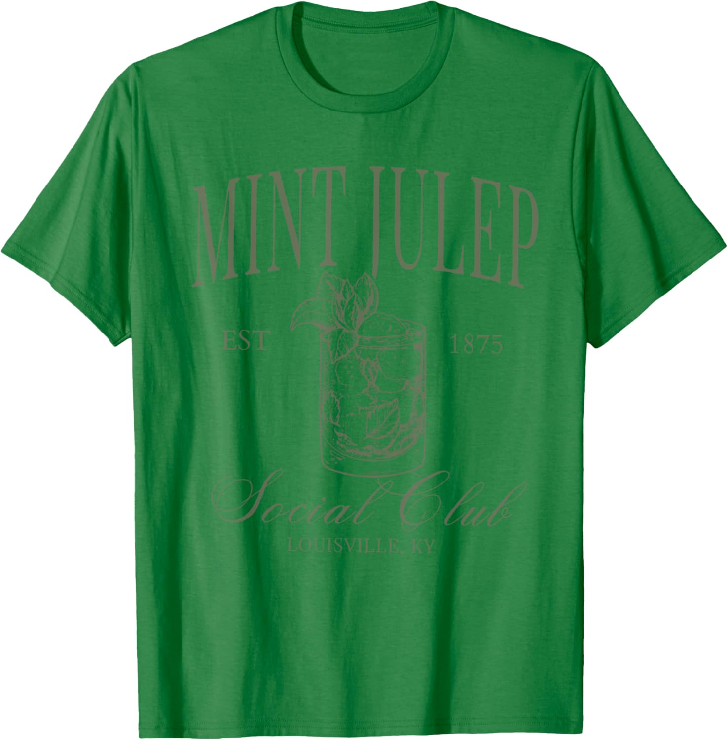 Mint Julep Derby Horse Racing Derby Day Cocktail Lovers T-Shirt - T-Shirt | Irish Green