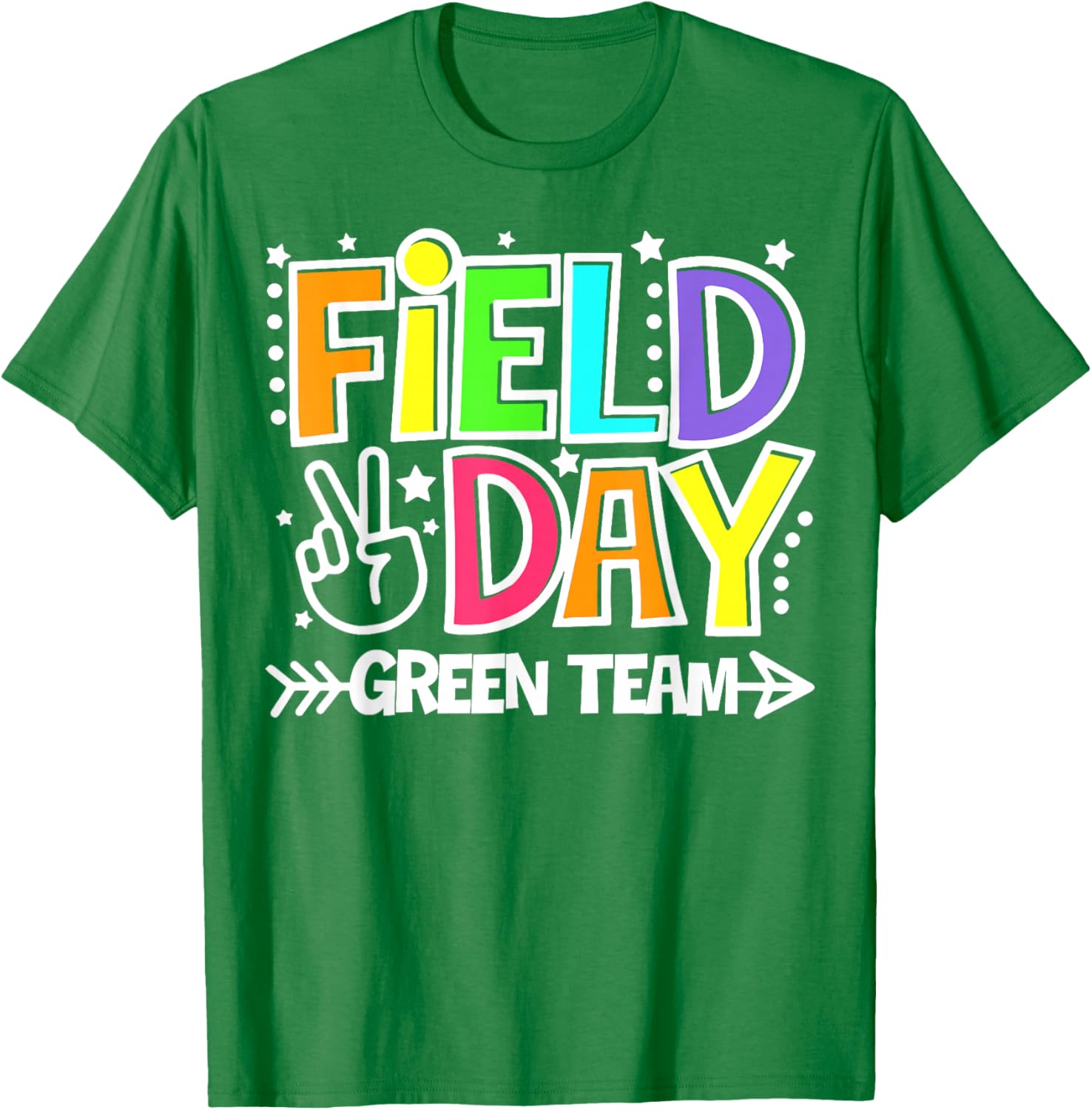 Field Day Green Team Funny for Teacher Kids Field Day Games T-Shirt - T-Shirt | Irish Green