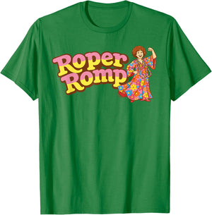 Roper Romp Funny Three's Company Flexing Helen Roper Vintage T-Shirt - T-Shirt | Irish Green
