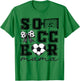 Soccer Mama Coquette Bow Funny Soccer Cheer Mama T-Shirt - T-Shirt | Irish Green