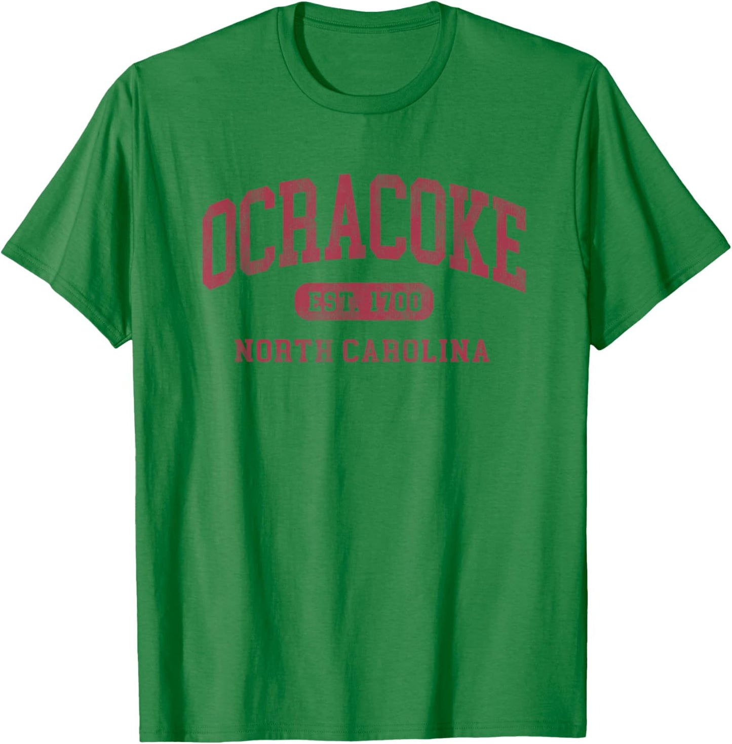 Ocracoke North Carolina Vintage Established 1700 Souvenir T-Shirt - T-Shirt | Irish Green