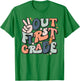 Last Day Of 1st Grade Smile Face Peace Out First Grade T-Shirt - T-Shirt | Irish Green