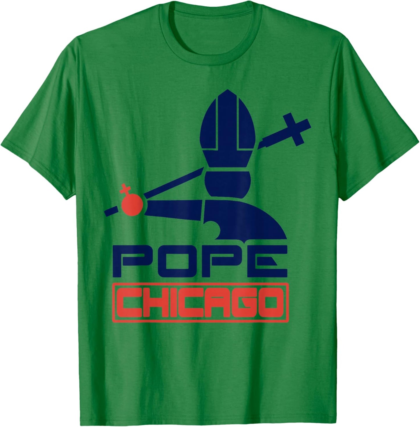 Da Pope Leo XIV Baseball Pope Leo XIV Pope Chicago T-Shirt - T-Shirt | Irish Green
