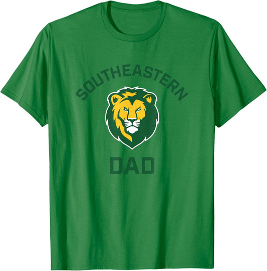 Southeastern Louisiana University Lions Arched Dad T-Shirt - T-Shirt | Irish Green