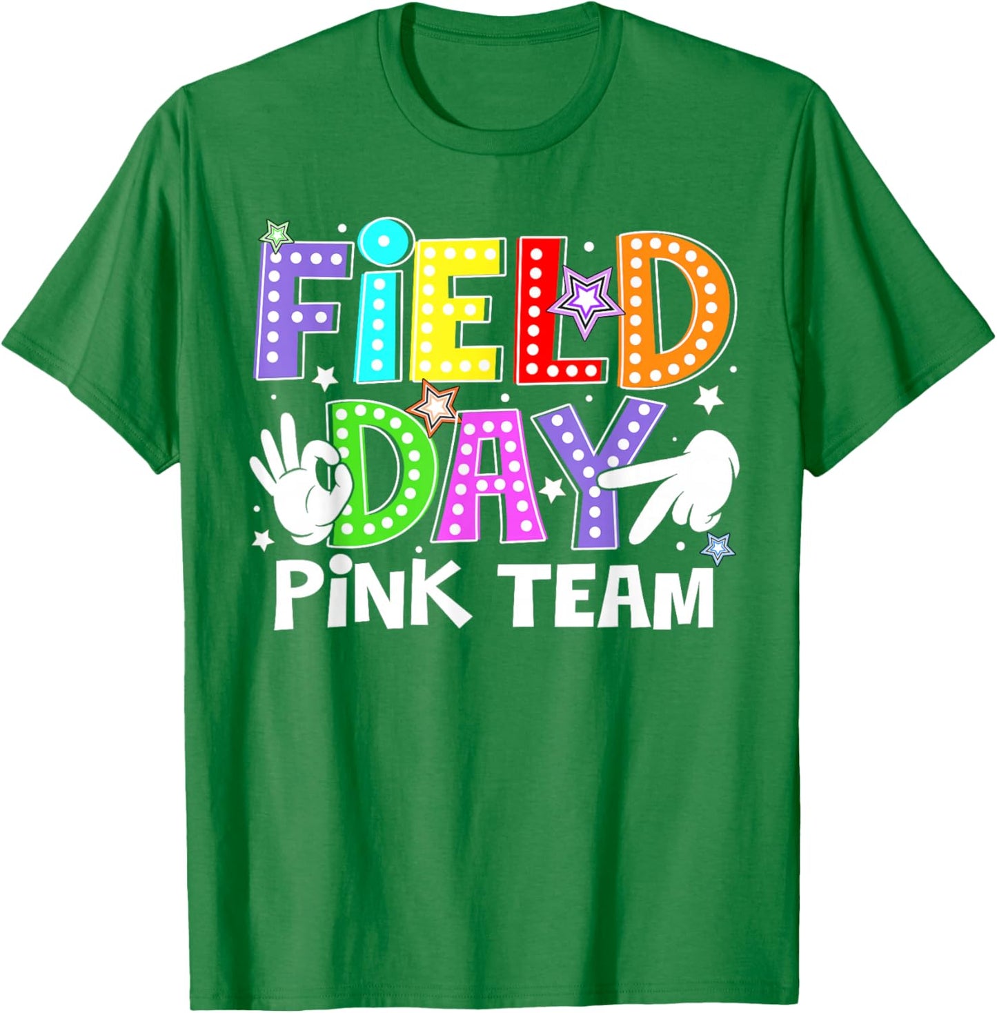 Field Day Pink Team Let The Games Begin Six Seven Meme T-Shirt - T-Shirt | Irish Green