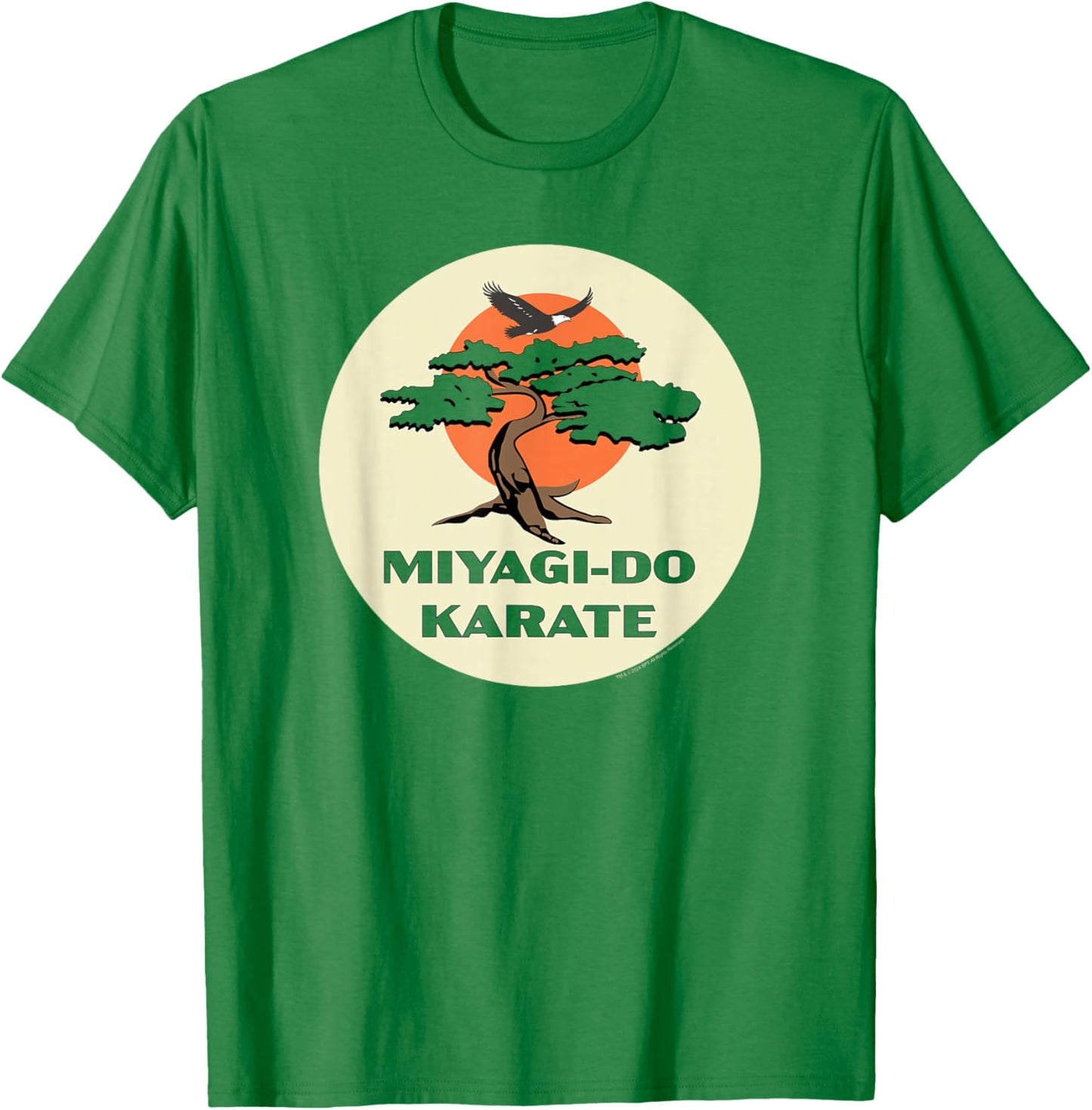 Cobra Kai Miyagi-Do Karate Eagle Fang Bonsai Tree Dojo Logo T-Shirt - T-Shirt | Irish Green