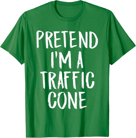 Pretend I'm A Traffic Cone Family Halloween Party Costume T-Shirt - T-Shirt | Irish Green