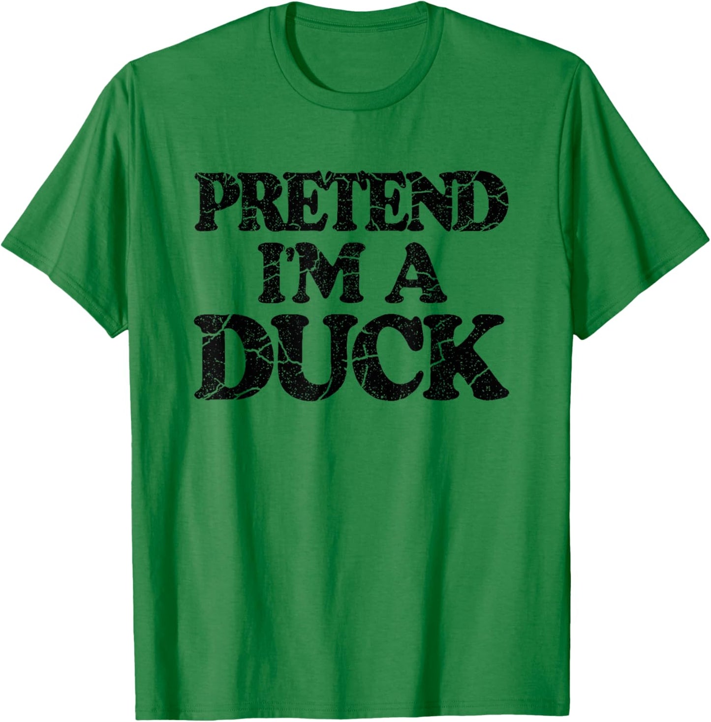 Pretend I'm A Duck Shirt Kids DIY Easy Halloween Costume T-Shirt - T-Shirt | Irish Green