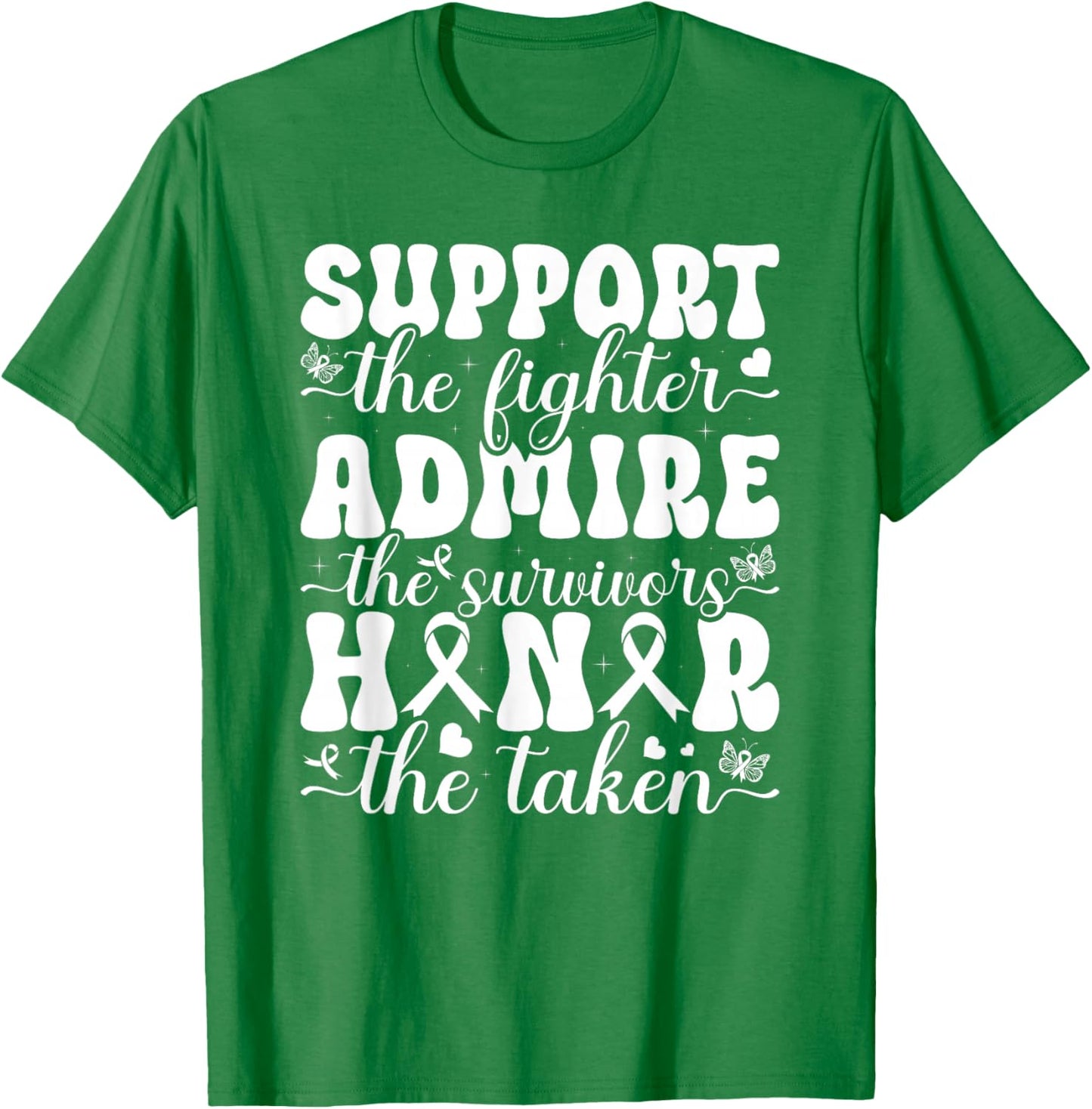 Breast Support Pink Admire Honor Breast Cancer Awareness T-Shirt - T-Shirt | Irish Green