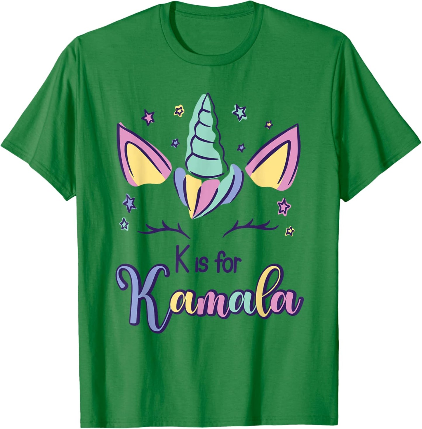 First Name Kamala Personalized K Is For Kamala T-Shirt - T-Shirt | Irish Green
