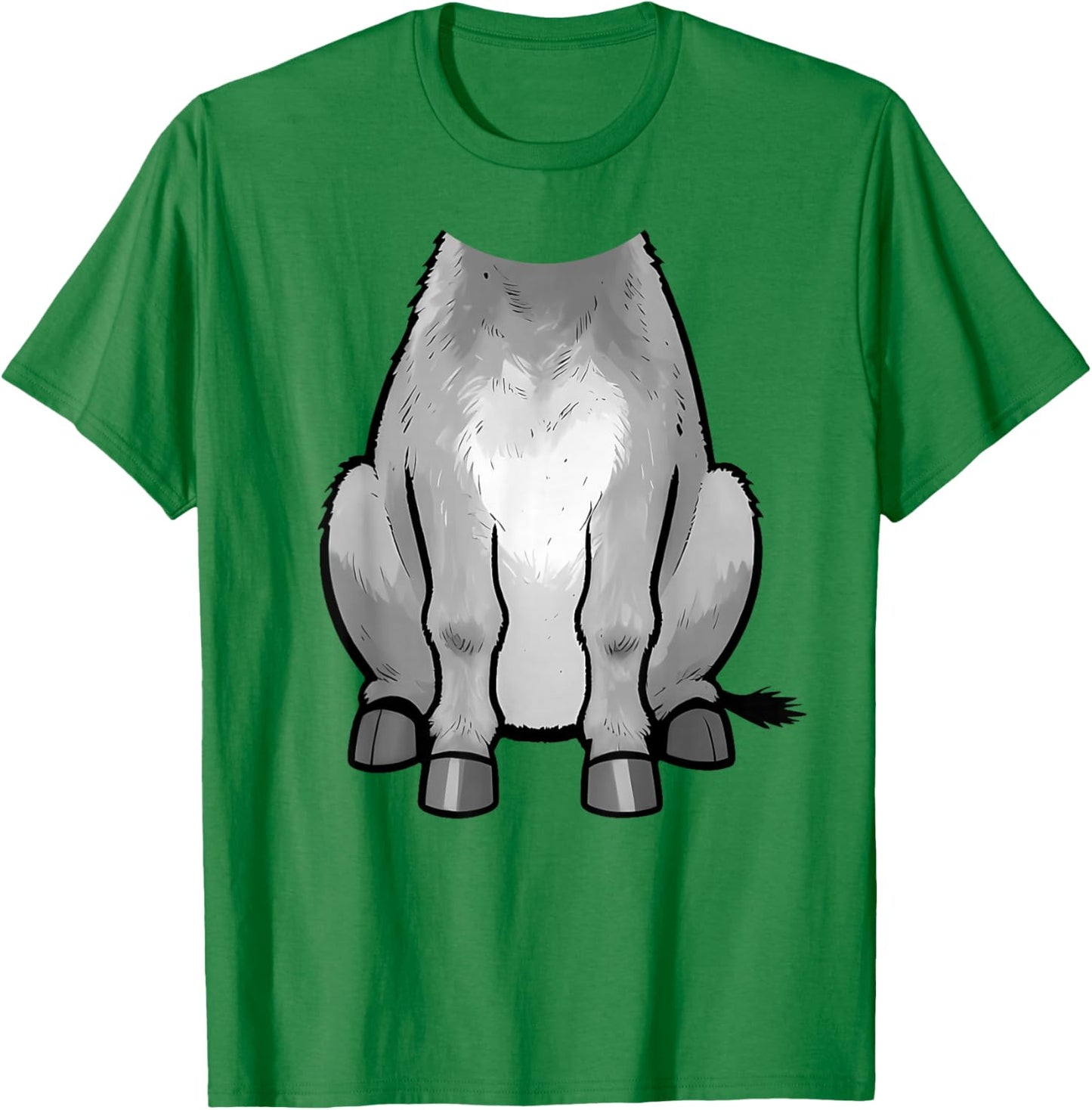 Donkey Costume Funny Animal Costume Farm Donkey Costume T-Shirt - T-Shirt | Irish Green