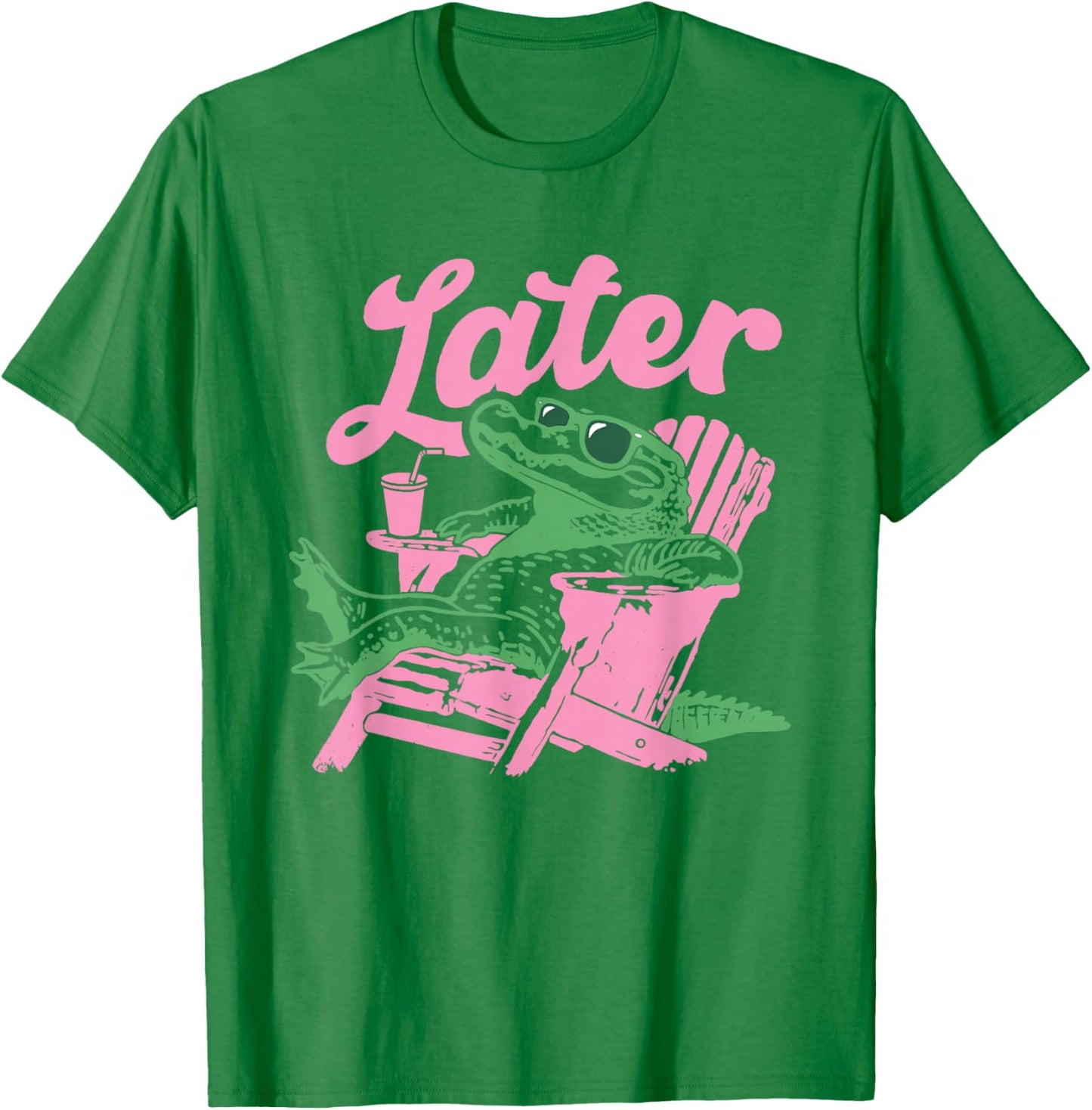 See You Later Teacher Summer Alligator Last Day of School T-Shirt - T-Shirt | Irish Green