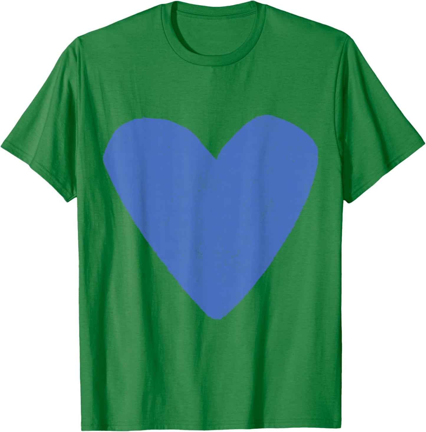 Love Heart Light Blue Sky Color Sport Grey T-Shirt - T-Shirt | Irish Green
