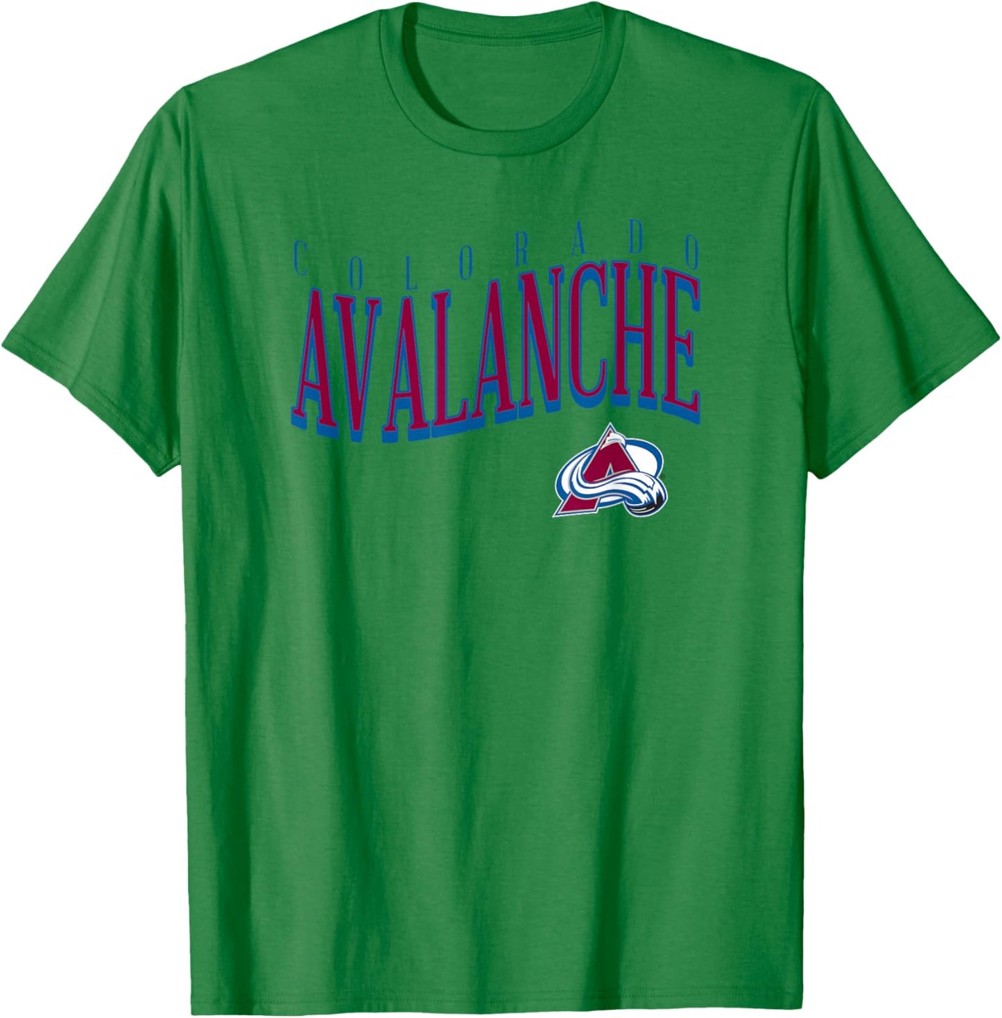 Colorado Avalanche Wave Heather Gray NHL Officially Licensed T-Shirt - T-Shirt | Irish Green