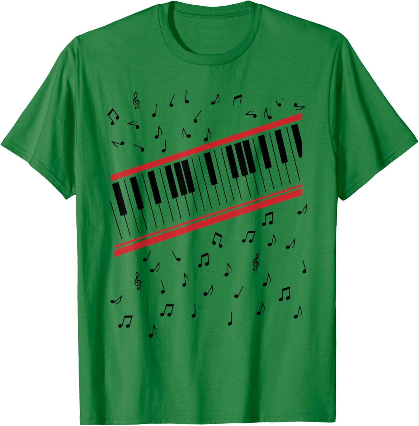 beat it Key Piano Graphic Music Retro T-Shirt - T-Shirt | Irish Green