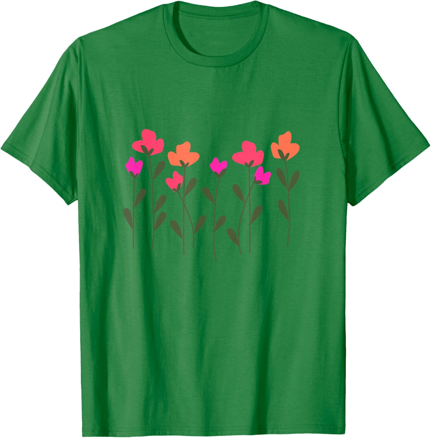 Rose à Fleurs T-Shirt - T-Shirt | Irish Green